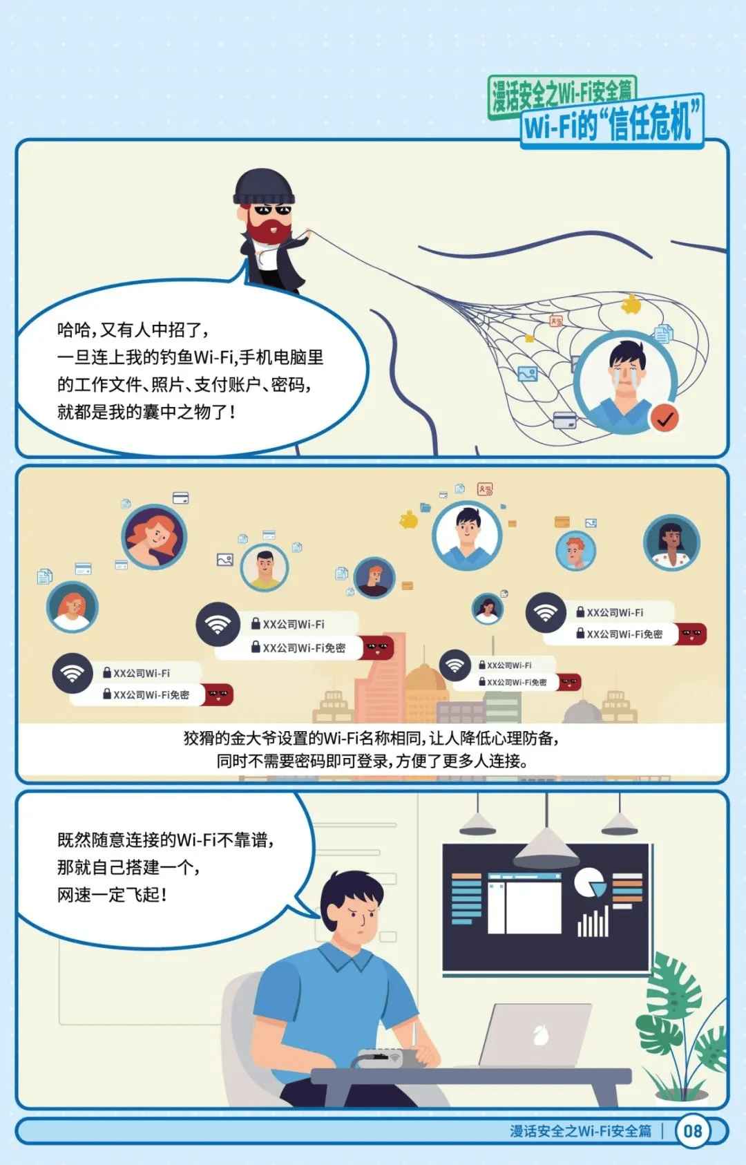 漫画安全之Wi-Fi安全篇